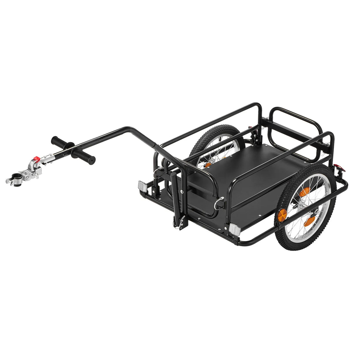 VEVOR 2-in-1 salokāma velosipēda kravas piekabe-ratiņi, 40 kg, 406 mm