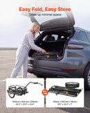 VEVOR 2-in-1 salokāma velosipēda kravas piekabe-ratiņi, 40 kg, 406 mm