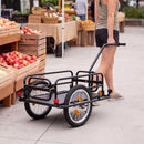 VEVOR 2-in-1 salokāma velosipēda kravas piekabe-ratiņi, 40 kg, 406 mm
