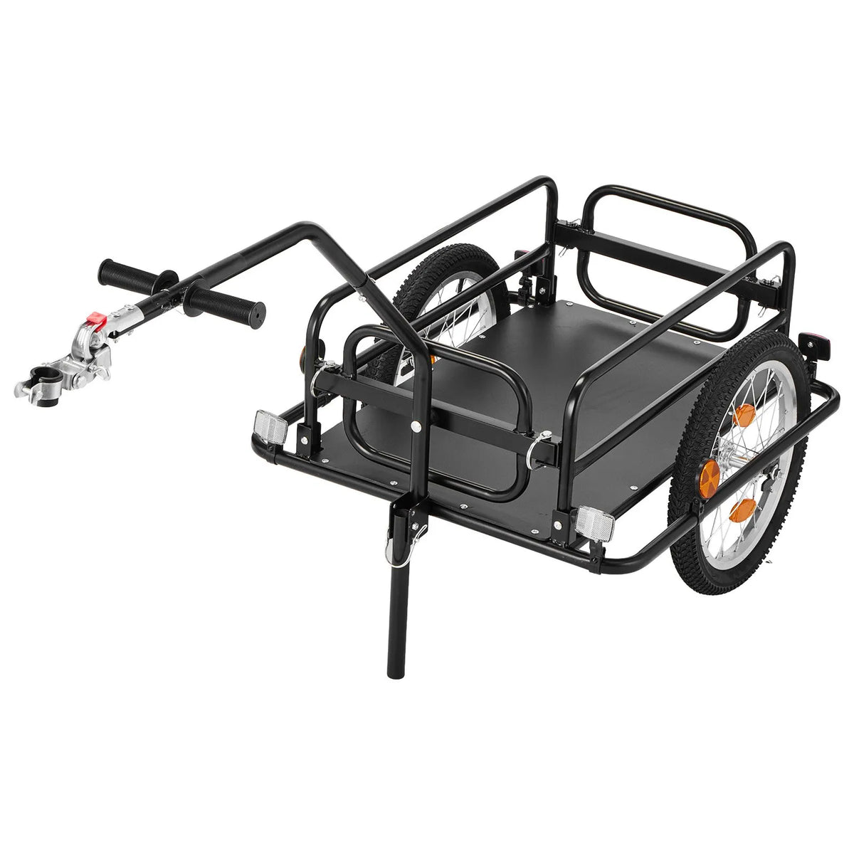 VEVOR 2-in-1 salokāma velosipēda kravas piekabe-ratiņi, 40 kg, 406 mm