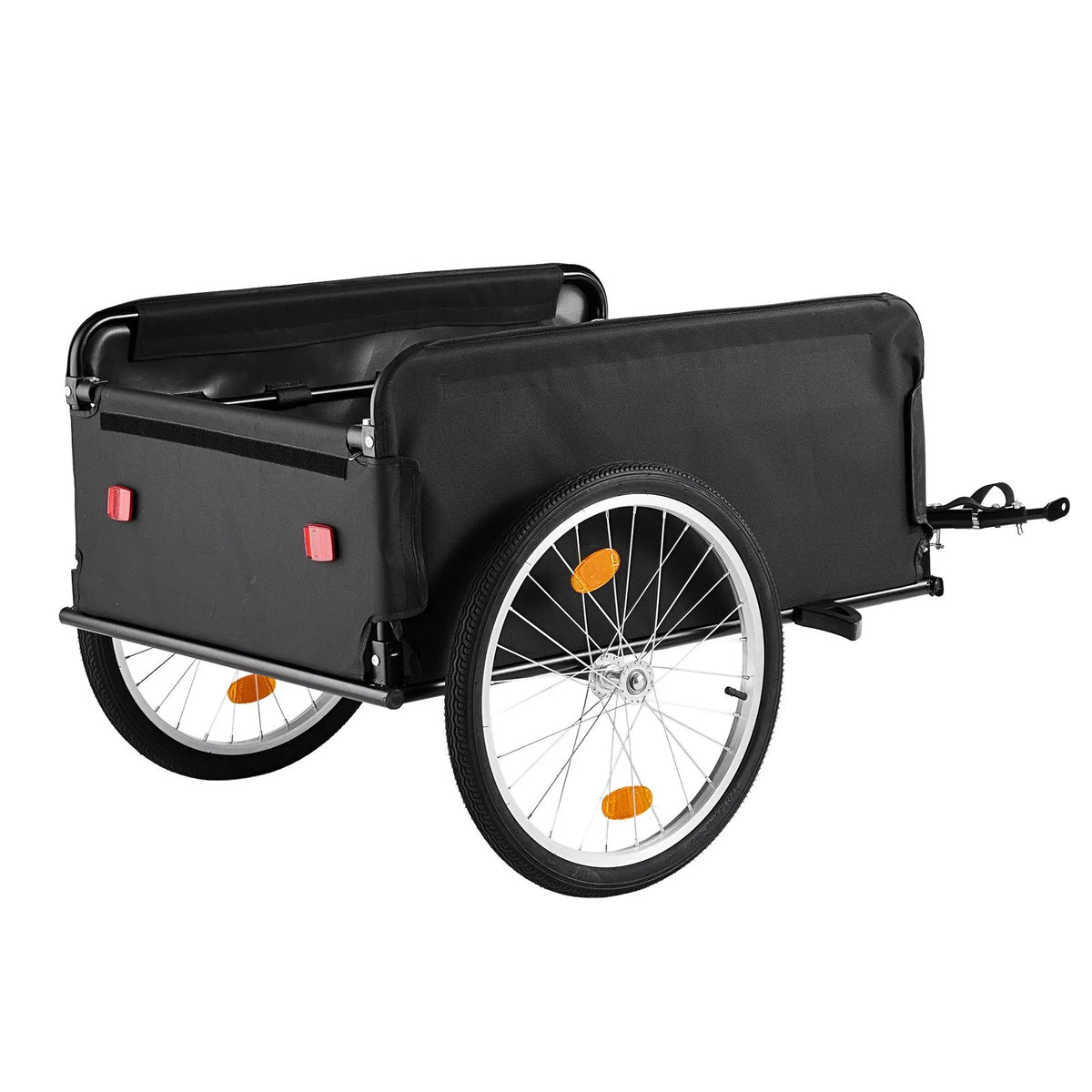 VEVOR salokāma velosipēda kravas piekabe, 59 kg, 508 mm riteņi, ar pārsegu