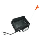 VEVOR salokāma velosipēda kravas piekabe, 40 kg, 406 mm riteņi, ar pārsegu