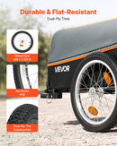 VEVOR salokāma velosipēda kravas piekabe, 40 kg, 406 mm riteņi, ar pārsegu