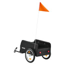 VEVOR salokāma velosipēda kravas piekabe, 40 kg, 406 mm riteņi, ar pārsegu