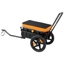 VEVOR 2-in-1 velosipēda kravas piekabe-ratiņi, 45 kg, ar pārsegu