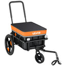 VEVOR 2-in-1 velosipēda kravas piekabe-ratiņi, 45 kg, ar pārsegu
