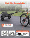 VEVOR 3-in-1 velosipēda kravas piekabe-ratiņi, 27 kg, salokāma