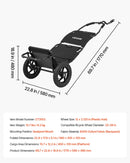 VEVOR 3-in-1 velosipēda kravas piekabe-ratiņi, 27 kg, salokāma