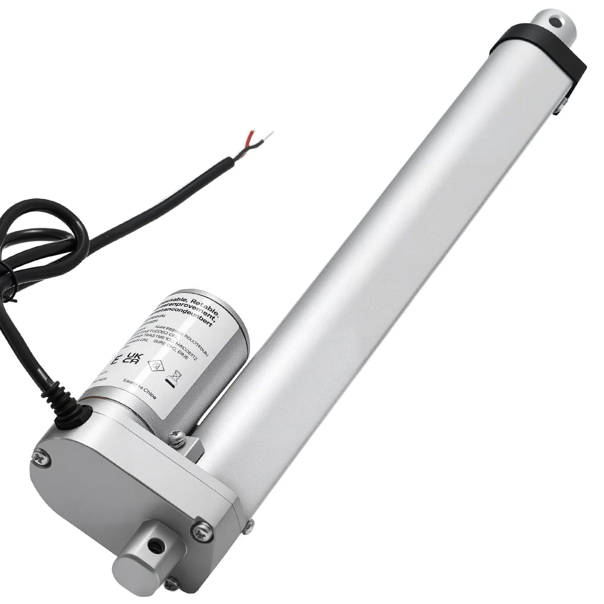 VEVOR Linear Actuator 12 V 25 cm 15 mm/s High-Speed 1000 N Linear Motion Actuator with IP54 Protection and Mounting Bracket for Lifting Tables, Reclining Chairs and Window or Door Openers