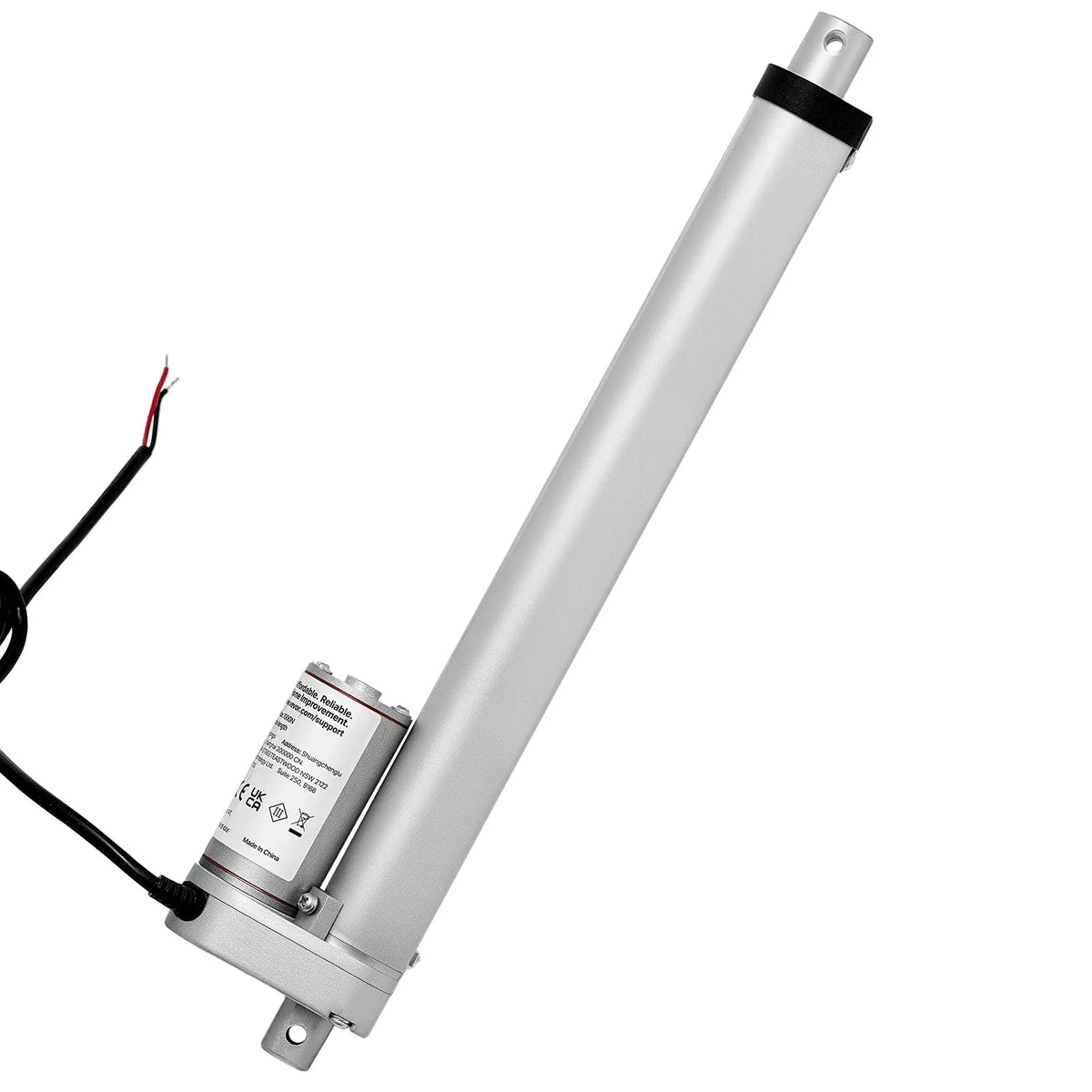 VEVOR Linear Actuator 12 V 25 cm 15 mm/s High-Speed 1000 N Linear Motion Actuator with IP54 Protection and Mounting Bracket for Lifting Tables, Reclining Chairs and Window or Door Openers