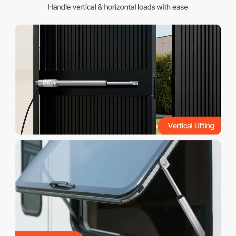 VEVOR lineārais aktuators 12 V 25 cm 15 mm/s ātrgaitas 1000 N lineārās kustības aktuators ar IP54 aizsardzību un montāžas kronšteinu paceļamiem galdiem, relaksācijas krēsliem un logu vai durvju atvērējiem
