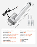 VEVOR lineārais aktuators 12 V 25 cm 15 mm/s ātrgaitas 1000 N lineārās kustības aktuators ar IP54 aizsardzību un montāžas kronšteinu paceļamiem galdiem, relaksācijas krēsliem un logu vai durvju atvērējiem