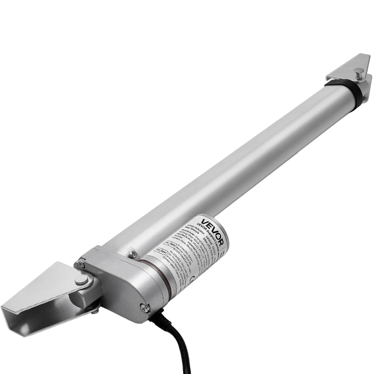 VEVOR Linear Actuator 12 V 25 cm 15 mm/s High-Speed 1000 N Linear Motion Actuator with IP54 Protection and Mounting Bracket for Lifting Tables, Reclining Chairs and Window or Door Openers