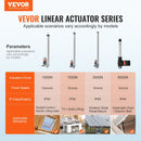 VEVOR lineārais aktuators 12 V 30,5 cm 1,4 cm/s 99,8 kg 1000 N IP54 aizsardzība
