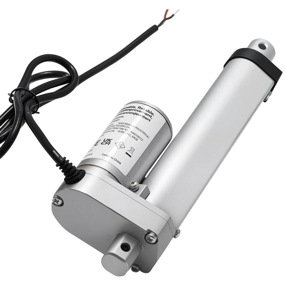 VEVOR 12 V lineaarsõiduk 10,2 cm, 15 mm/s, 1000 N lineaarsõidukiga aktuaator, IP54 kaitseklassiga ja kinnitusklambriga, tõstetavatele laudadele, tugitoolidele, akende ja uste avajatele