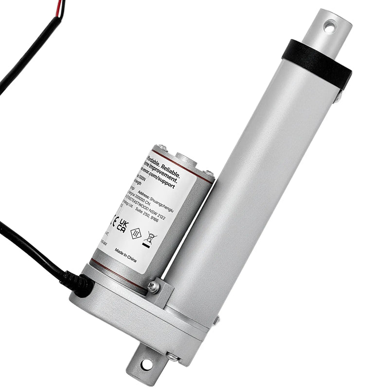 VEVOR 12 V lineārais aktuators 10,2 cm 15 mm/s 1000 N lineārās kustības aktuators ar IP54 aizsardzību un montāžas kronšteinu paceļamiem galdiem atpūtas krēsliem logu un durvju atvērējiem