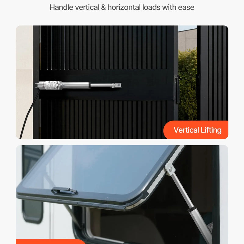 VEVOR 12 V lineārais aktuators 10,2 cm 15 mm/s 1000 N lineārās kustības aktuators ar IP54 aizsardzību un montāžas kronšteinu paceļamiem galdiem atpūtas krēsliem logu un durvju atvērējiem