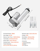 VEVOR 12 V lineārais aktuators 10,2 cm 15 mm/s 1000 N lineārās kustības aktuators ar IP54 aizsardzību un montāžas kronšteinu paceļamiem galdiem atpūtas krēsliem logu un durvju atvērējiem