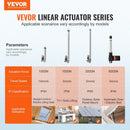 VEVOR lineārais aktuators 12 V 15,2 cm 1,4 cm/s augsta ātruma 99,8 kg 1000 N IP54 aizsardzība