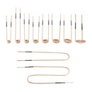 VEVOR 10 gab. magnētiskās indukcijas sildītāja spoles, inductor siltuma piederumi, mini sildītāja spoles komplekts ar elastību un ilgu kalpošanas laiku, piemērots rūsa rievotu skrūvju un uzgriežņu noņemšanai, 8 spoles + 1 U-veida + 1 brīvformas