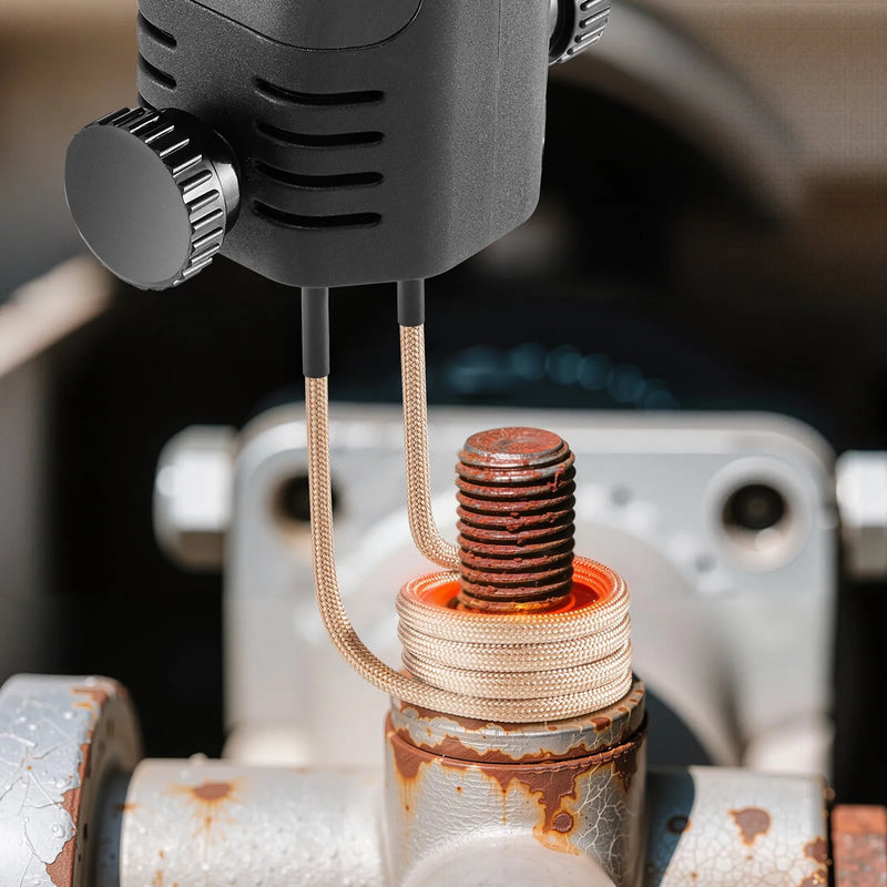 VEVOR 10 gab. magnētiskās indukcijas sildītāja spoles, inductor siltuma piederumi, mini sildītāja spoles komplekts ar elastību un ilgu kalpošanas laiku, piemērots rūsa rievotu skrūvju un uzgriežņu noņemšanai, 8 spoles + 1 U-veida + 1 brīvformas