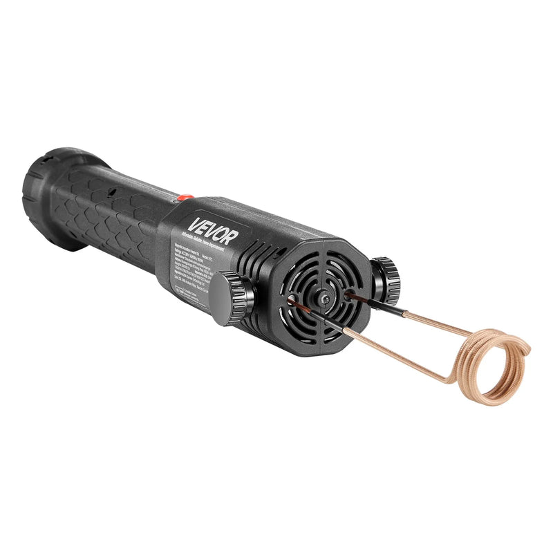VEVOR indukcijas sildītājs skrūvju atbrīvošanai, 1100 W 230 V magnētiskā indukcijas apkures ierīce, rokas uzgriežņu atbrīvotājs ar 8 spolēm un uzglabāšanas kastīti — piemērots sarūsējušu skrūvju un uzgriežņu noņemšanai auto servisos