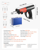 VEVOR indukcijas sildītājs skrūvju un uzgriežņu atskrūvēšanai, 1500 W, 230 V, rokas indukcijas sildīšanas ierīce ar 8 spoles komplektu un uzglabāšanas kasti, paredzēta sarūsējušu skrūvju un uzgriežņu noņemšanai automašīnu remontam