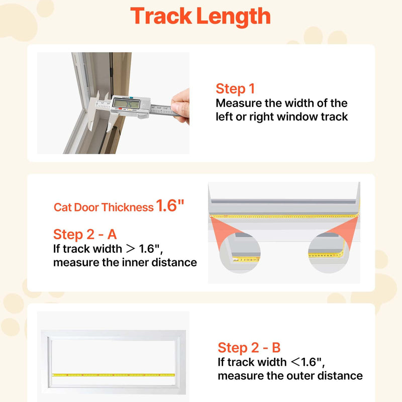VEVOR kaķu durtiņas logam, regulējamas loga platumam 584–711 mm, 4 droši bloķēšanas režīmi, alumīnija rāmis ar augstas caurspīdības stiklu, magnētiska aizvēršanās, laikapstākļu izturīgas ātrās uzstādīšanas durtiņas kaķiem, baltas