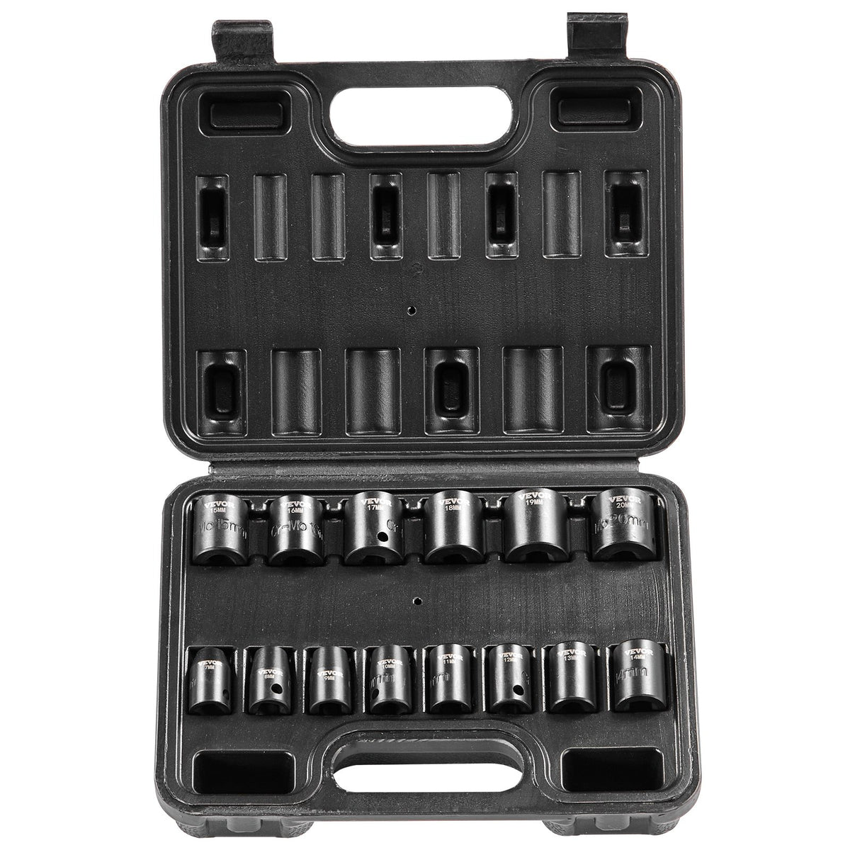 VEVOR Impact Socket Set 14 Pieces 6-Point 9.5 mm Drive