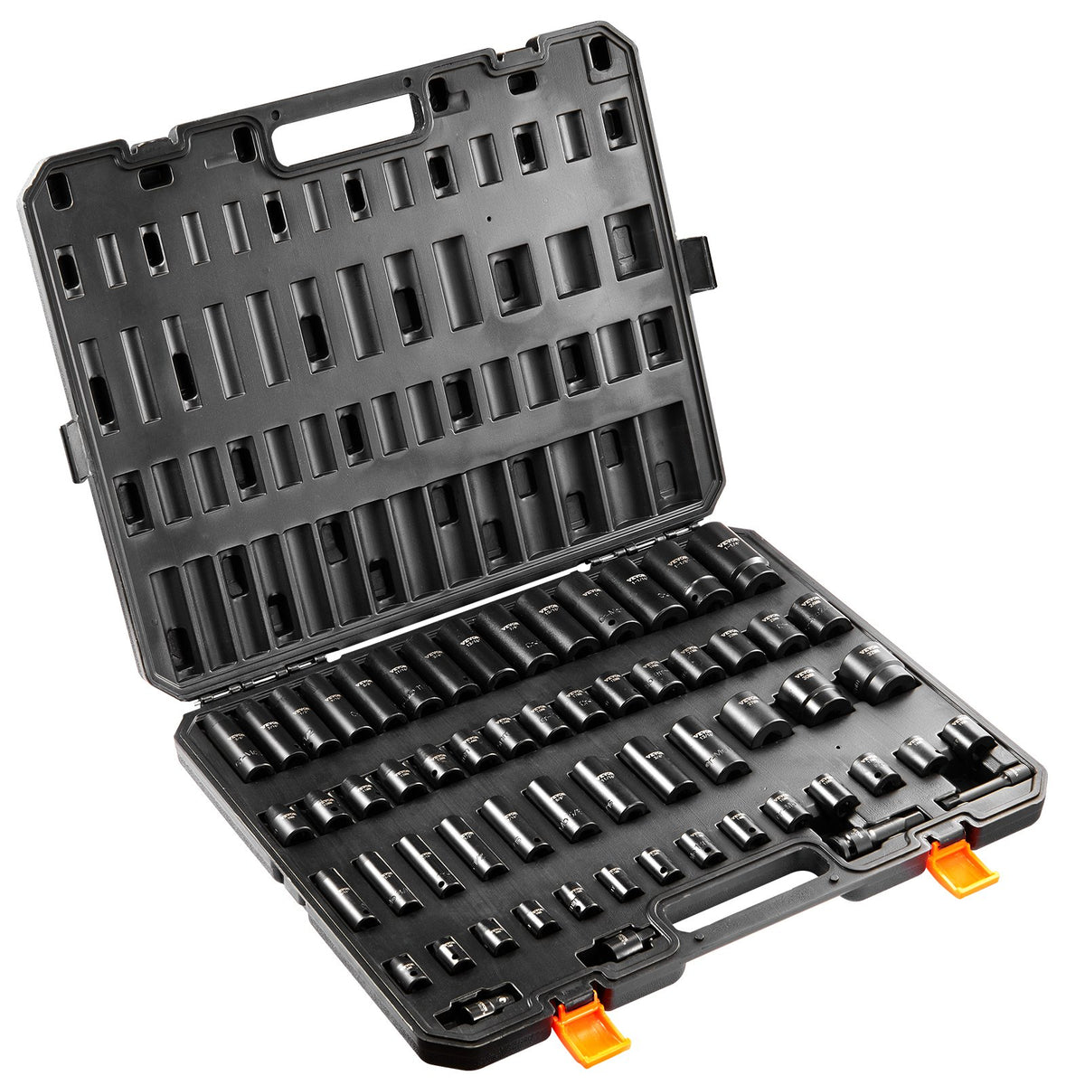 VEVOR trieciensloksņu komplekts 59 gab 6 punktu 9,5 mm un 12,7 mm piedziņa