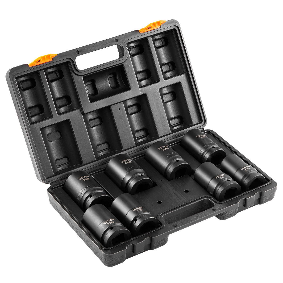 VEVOR Impact Socket Set 8 Pieces 6 Point 25.4 mm Drive