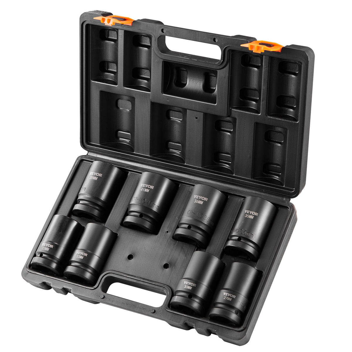 VEVOR Impact Socket Set 8 Pieces 6 Point 25.4 mm Drive