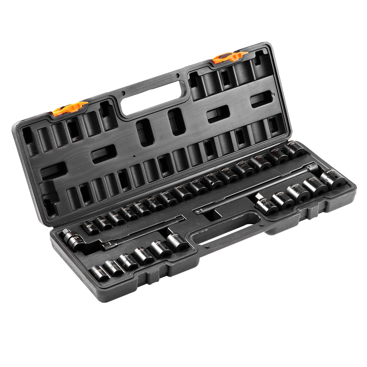 VEVOR Impact Socket Set 29 Pieces 6-Point 9.5 mm Drive
