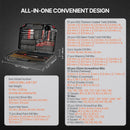 VEVOR urbju un skrūvgriežu uzgaļu komplekts, 246 daļas, urbšanai un skrūvēšanai kokā, metālā un betonā, kombinēts komplekts ar sakārtotu pārnēsājamu koferi