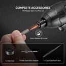 VEVOR urbju un skrūvgriežu uzgaļu komplekts, 70 daļas, urbšanai un skrūvēšanai kokā, metālā un betonā, kombinēts komplekts ar sakārtotu pārnēsājamu koferi