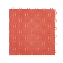 VEVOR savienojamas garāžas grīdas flīzes 30,5 × 30,5 × 1,35 cm, 25 gab., ar neslīdošu divpusēju tekstūru, sarkanas