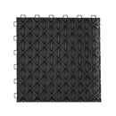 VEVOR savienojamas garāžas grīdas flīzes 30,5 × 30,5 × 1,35 cm, 50 gab., ar neslīdošu divpusēju tekstūru, melnas