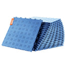 VEVOR savienojamas garāžas grīdas flīzes 30,5 × 30,5 × 1,35 cm, 50 gab., ar neslīdošu divpusēju tekstūru, zilas