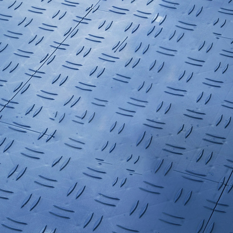 VEVOR savienojamas garāžas grīdas flīzes 30,5 × 30,5 × 1,35 cm, 50 gab., ar neslīdošu divpusēju tekstūru, zilas
