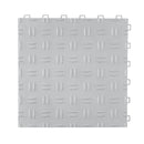 VEVOR savienojamas garāžas grīdas flīzes 30,5 × 30,5 × 1,35 cm, 25 gab., ar neslīdošu divpusēju tekstūru, sudraba krāsā