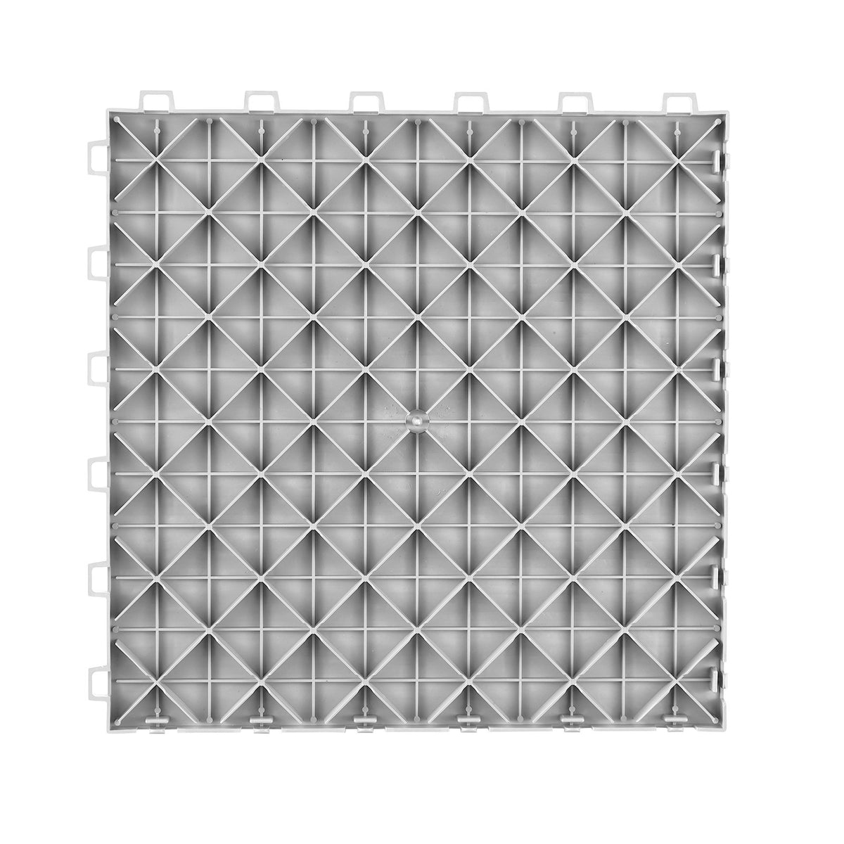 VEVOR garāžas grīdas seguma paneļi - 50 gab. komplekts, 305 × 305 × 13,4 mm, rūpnieciska grīda ar neslīdošu divpusēju virsmu, piemērots garāžām, pagrabiem, darbnīcām, krāsa: sudraba
