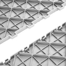 VEVOR garāžas grīdas seguma paneļi - 50 gab. komplekts, 305 × 305 × 13,4 mm, rūpnieciska grīda ar neslīdošu divpusēju virsmu, piemērots garāžām, pagrabiem, darbnīcām, krāsa: sudraba