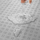 VEVOR garāžas grīdas seguma paneļi - 50 gab. komplekts, 305 × 305 × 13,4 mm, rūpnieciska grīda ar neslīdošu divpusēju virsmu, piemērots garāžām, pagrabiem, darbnīcām, krāsa: sudraba