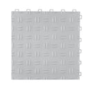 VEVOR garāžas grīdas seguma paneļi - 50 gab. komplekts, 305 × 305 × 13,4 mm, rūpnieciska grīda ar neslīdošu divpusēju virsmu, piemērots garāžām, pagrabiem, darbnīcām, krāsa: sudraba