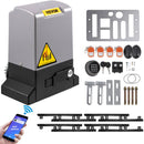 VEVOR automātiskais bīdāmo vārtu atvērējs, līdz 1800 kg un 4 m vārtiem, ar 4 tālvadības pultīm un lietotnes vadību, elektriskais piedziņas motors ar pilnu uzstādīšanas un drošības sistēmas komplektu