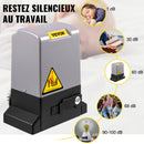 VEVOR automātiskais bīdāmo vārtu atvērējs, līdz 1800 kg un 7 m vārtiem, ar 4 tālvadības pultīm un lietotnes vadību, elektriskais piedziņas motors ar pilnu uzstādīšanas un drošības sistēmas komplektu