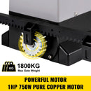 VEVOR automātiskais bīdāmo vārtu atvērējs, līdz 1800 kg un 8 m vārtiem, ar 4 tālvadības pultīm un lietotnes vadību, elektriskais piedziņas motors ar pilnu uzstādīšanas un drošības sistēmas komplektu