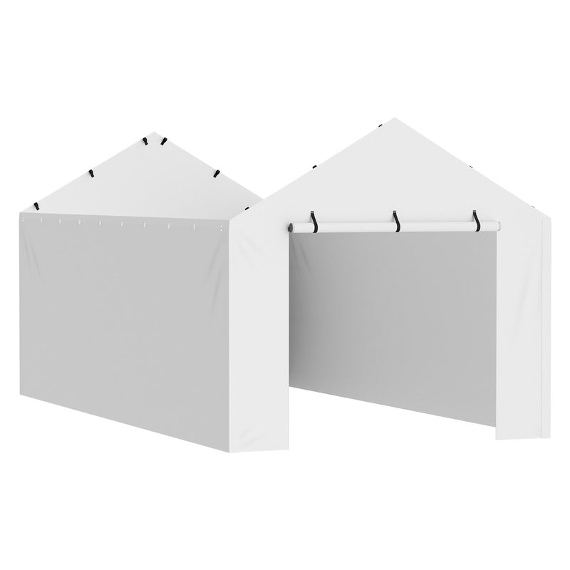 VEVOR nojumes sānu pārsegs, 6000 × 3000 mm, ūdens- un UVizturīgs, balts, bez augšdaļas un rāmja
