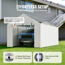 VEVOR nojumes sānu pārsegs, 6000 × 3000 mm, ūdens- un UVizturīgs, balts, bez augšdaļas un rāmja