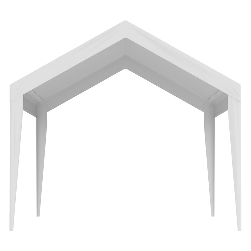 VEVOR nojumes jumta pārsegs 6,10 × 3,04 m, ūdensnecaurlaidīgs, UV aizsargāts, ar elastīgām gumijas saspraudēm, balts - tikai pārsegs (bez karkasa)